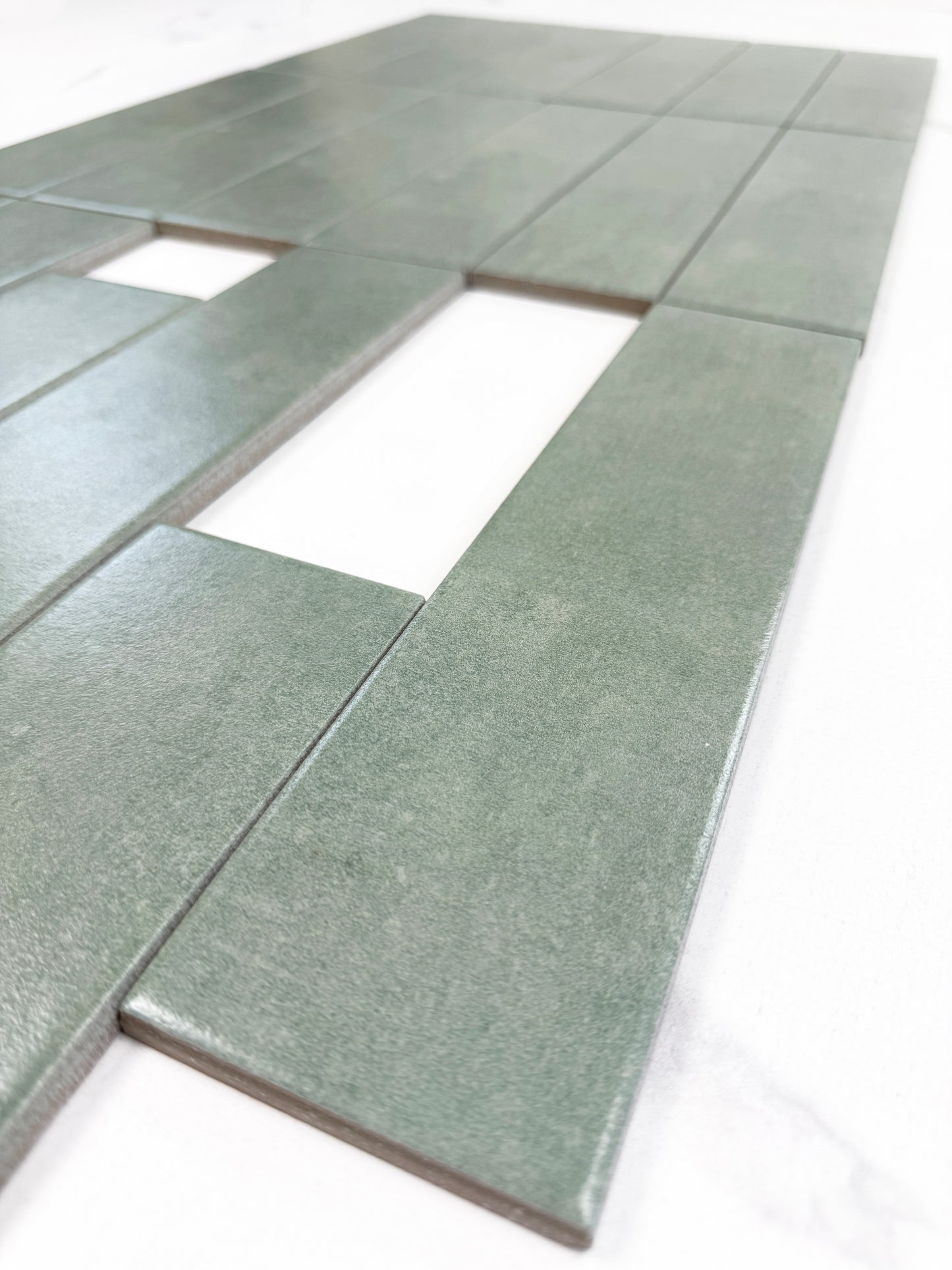 Sage Green Porcelain Subway Tile-Artisanal Tile