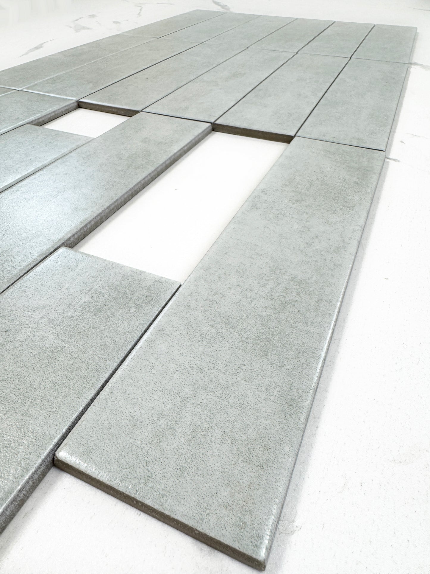 Grey  Porcelain Subway Tile-Artisanal Tile