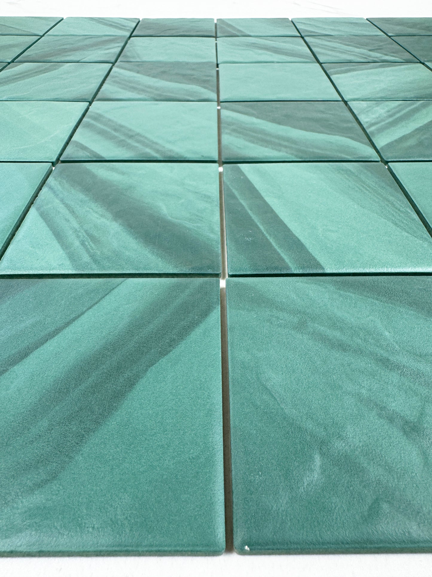 Mozambico Forest Green Stone Pattern Porcelain Mosaic-Swimming Pool Tile