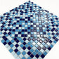 Azure Harmony Baby Blue & Powder Blue & Royal Blue Mixed Ordinary Glazed Porcelain Mosaic