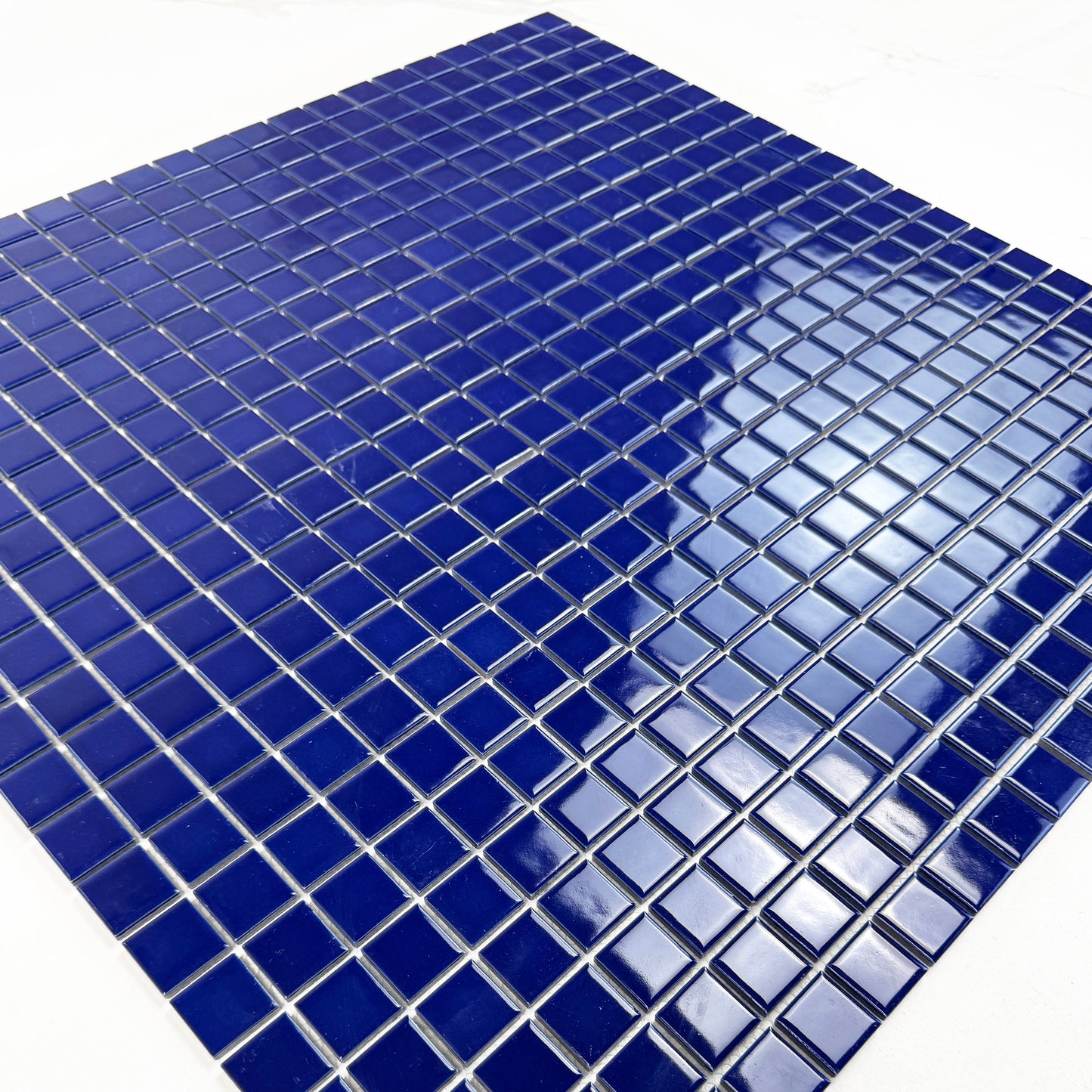 Azure Harmony Midnight Blue Ordinary Glazed Porcelain Mosaic