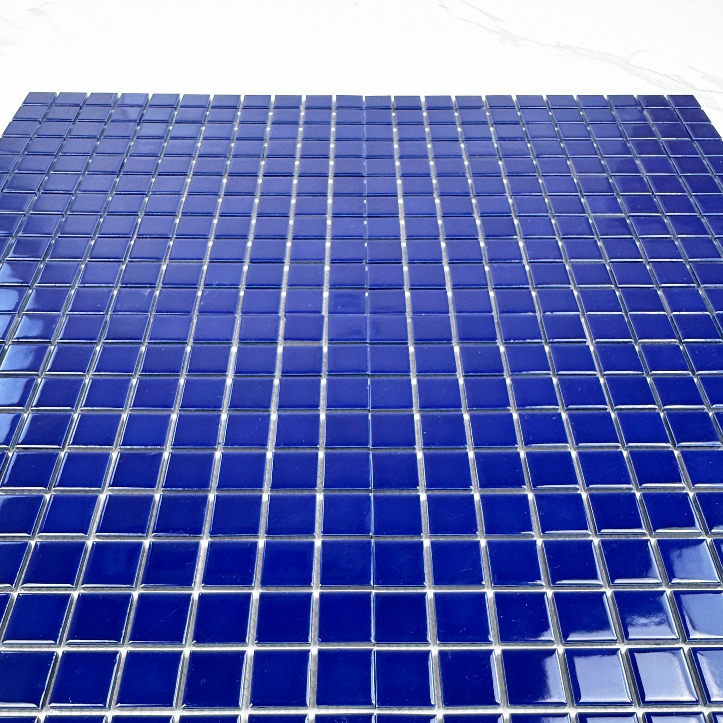 Azure Harmony Midnight Blue Ordinary Glazed Porcelain Mosaic