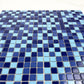 Azure Harmony Baby Blue & Navy Blue & Royal Blue Mixed Ordinary Glazed Porcelain Mosaic