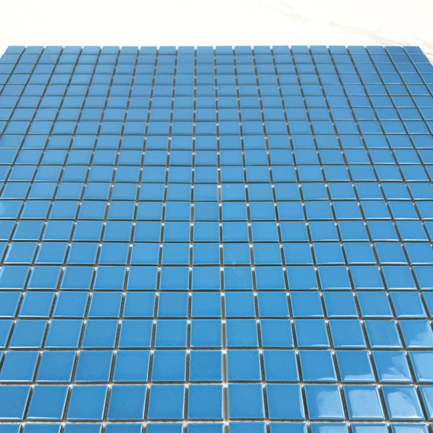 Azure Harmony Light Blue Ordinary Glazed Porcelain Mosaic