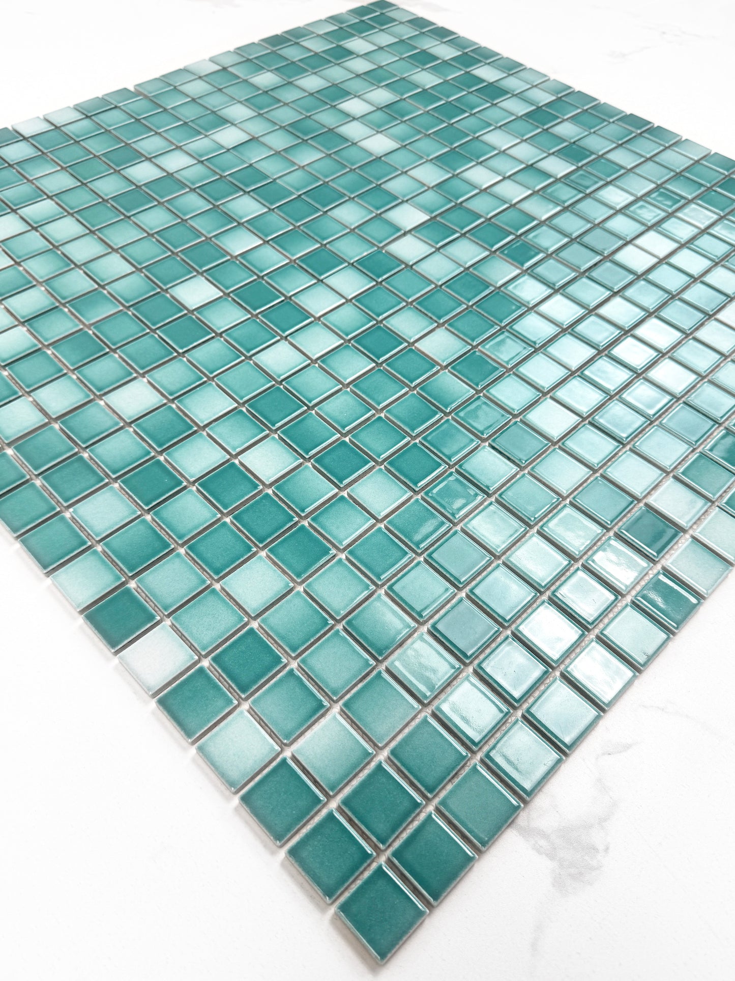 Green Crystalline Glazed Porcelain Mosaic -Swimming Pool Tile