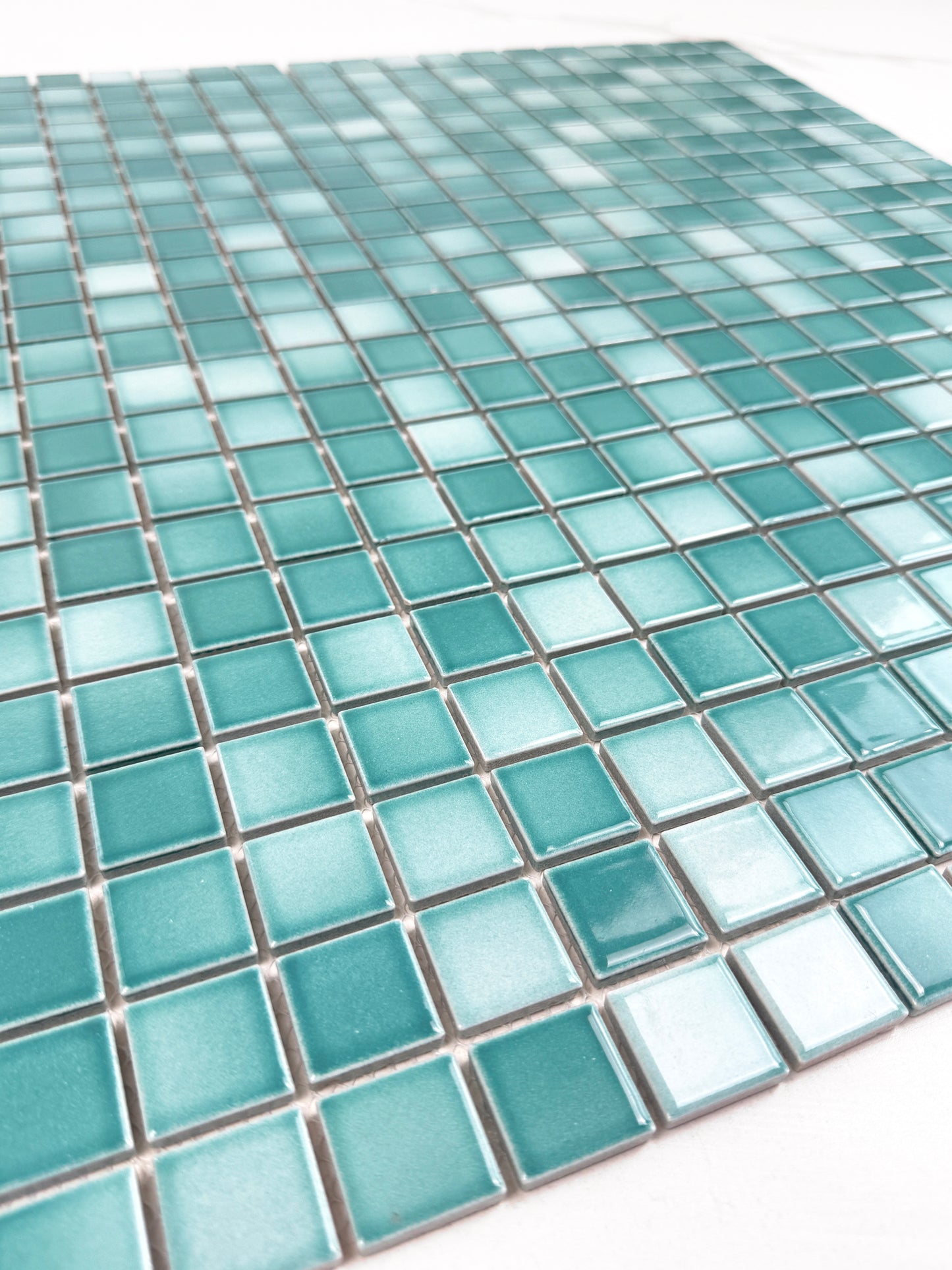 Green Crystalline Glazed Porcelain Mosaic -Swimming Pool Tile