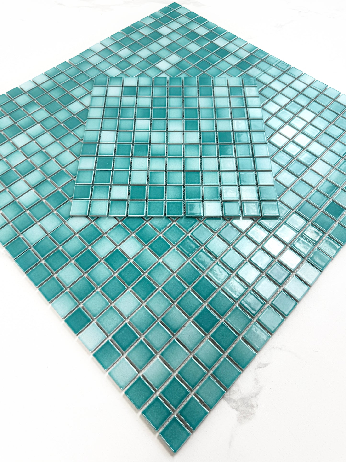 Green Crystalline Glazed Porcelain Mosaic -Swimming Pool Tile