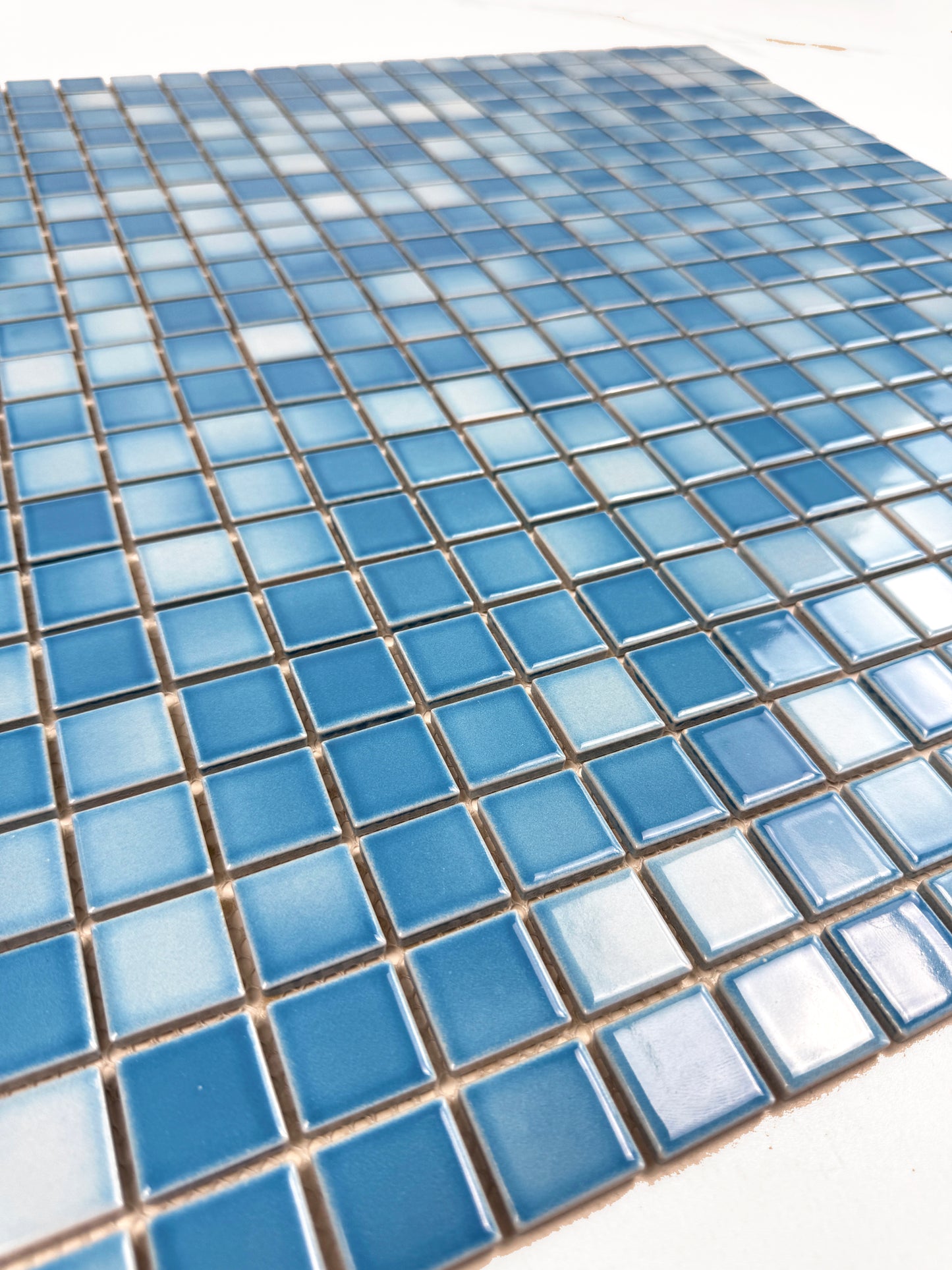 Light Blue Crystalline Glazed Porcelain Mosaic -Swimming Pool Tile