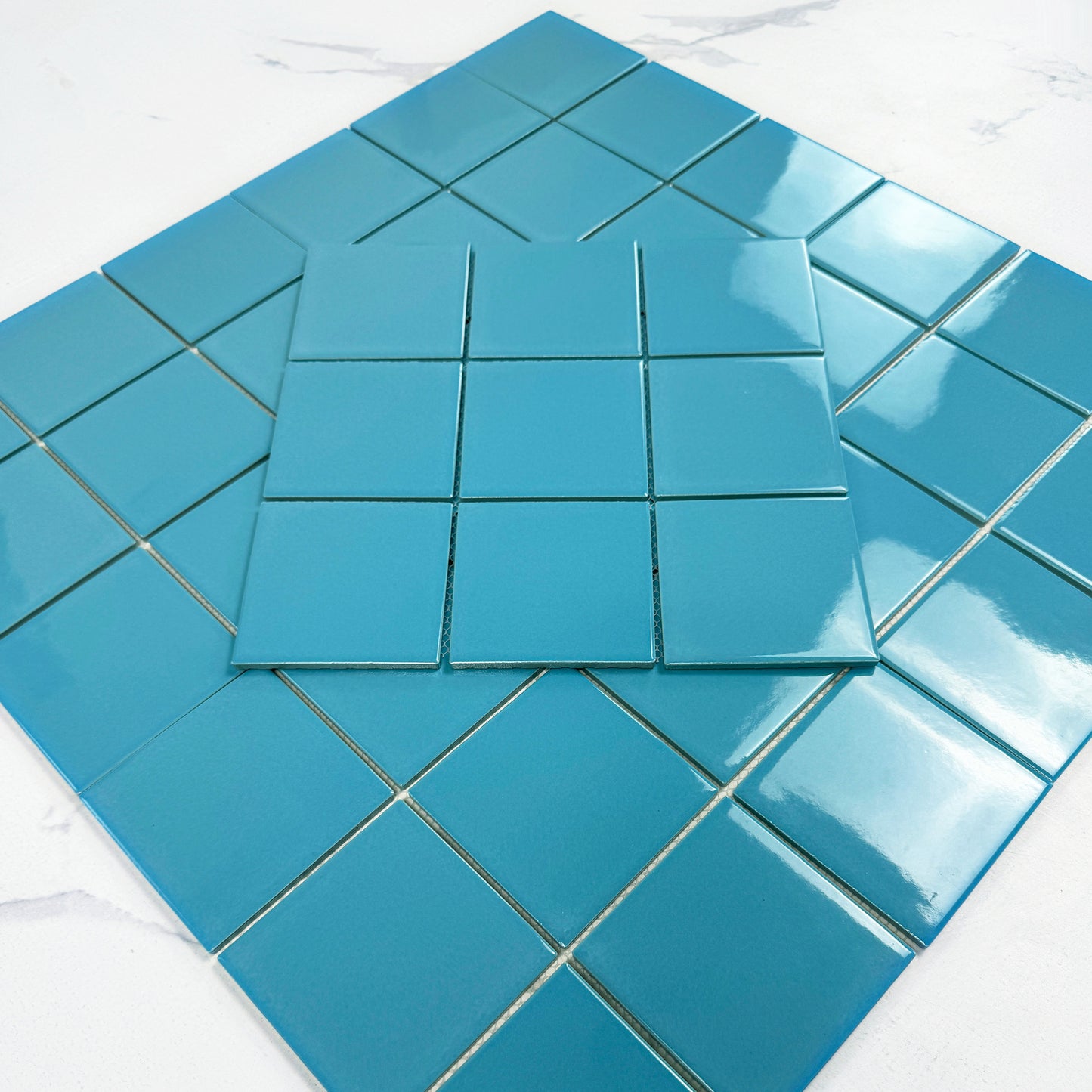 Azure Harmony Light Blue  Ordinary Glazed Porcelain Mosaic