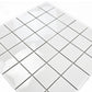 Azure Harmony White  Ordinary Glazed Porcelain Mosaic