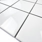 Azure Harmony White  Ordinary Glazed Porcelain Mosaic