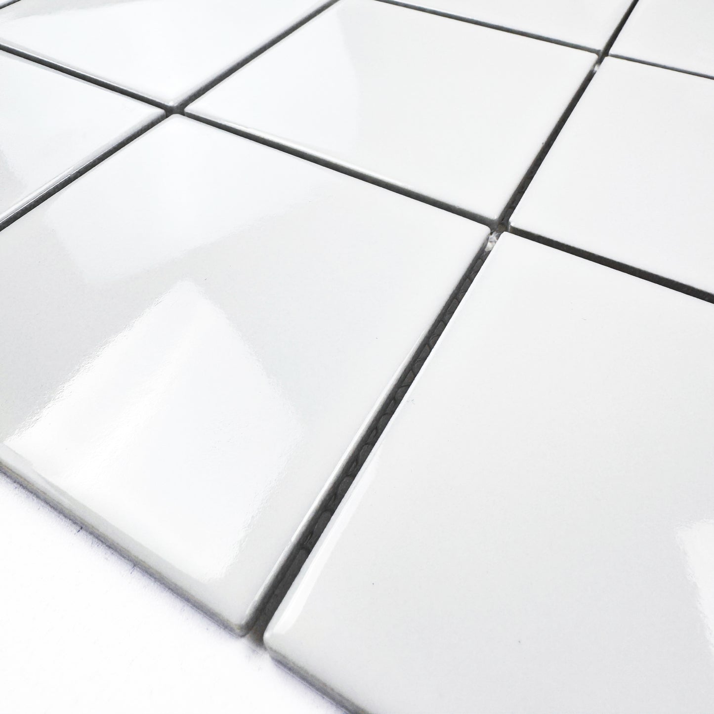 Azure Harmony White  Ordinary Glazed Porcelain Mosaic