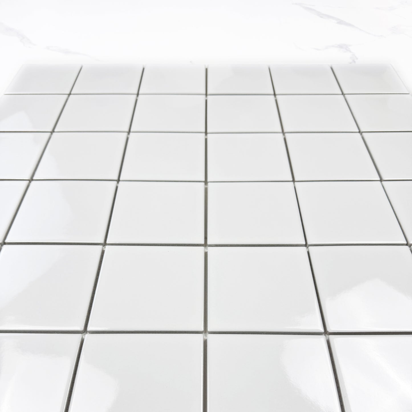 Azure Harmony White  Ordinary Glazed Porcelain Mosaic