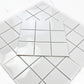 Azure Harmony White  Ordinary Glazed Porcelain Mosaic