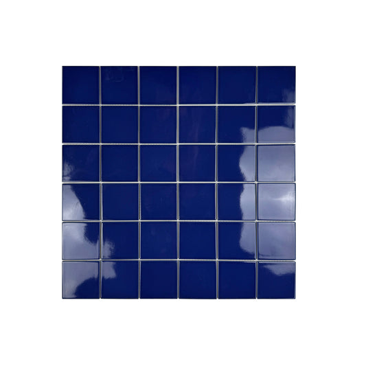 Azure Harmony Navy Blue  Ordinary Glazed Porcelain Mosaic