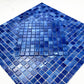 Noble Haven Mightnight Blue & Loyal Blue & Navy Blue & Neon Blue Mixed Cloud Hand-Drown Crystal Glass Mosaic