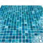 Noble Haven Tiffany Blue &French Blue & Sapphire Blue Mixed Cloud Hand-Drown Crystal Glass Mosaic