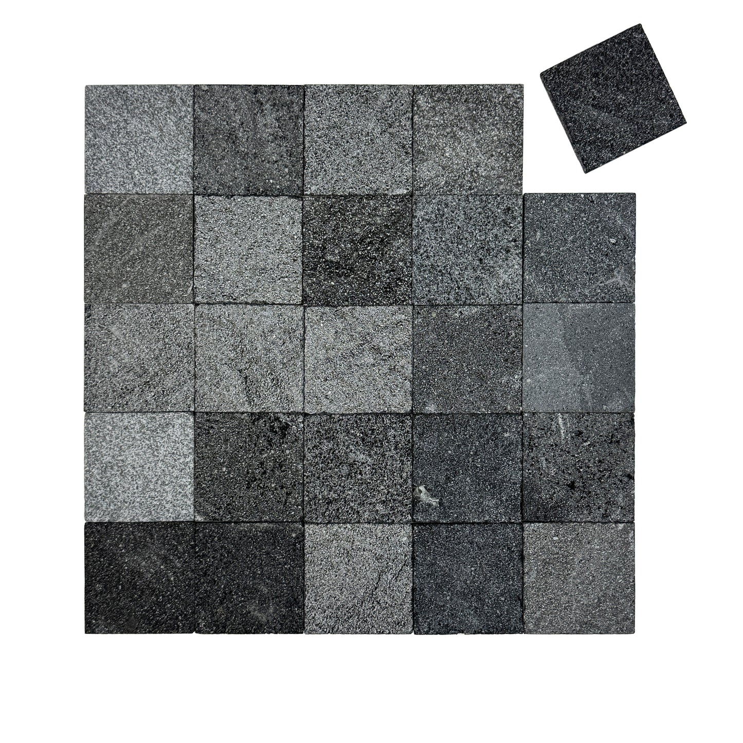 Black Lava Stone Tiles--Swimming Pool Tile