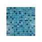 Noble Haven Tiffany Blue & French Blue & Light Blue Mixed Cloud Hand-Drown Crystal Glass Mosaic