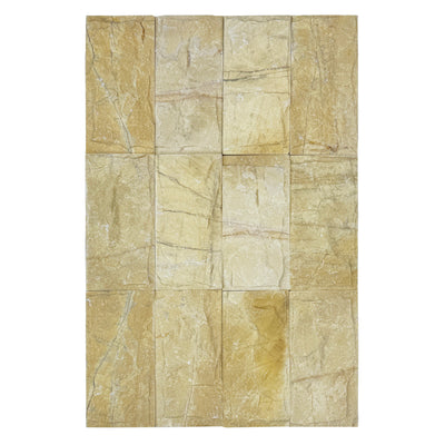 Palatial Sands Yellow Mushroom Marble Wall Cladding