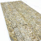 Starlit Quartz Yellow Tiger Vein Split Quartz Wall Cladding