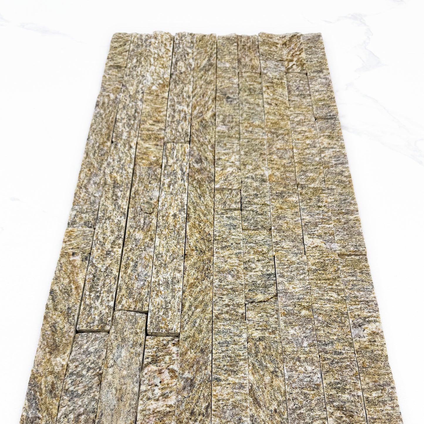 Starlit Quartz Yellow Tiger Vein Split Quartz Wall Cladding