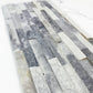 Starlit Quartz  White & Pewter Grey Split Marble Wall Cladding