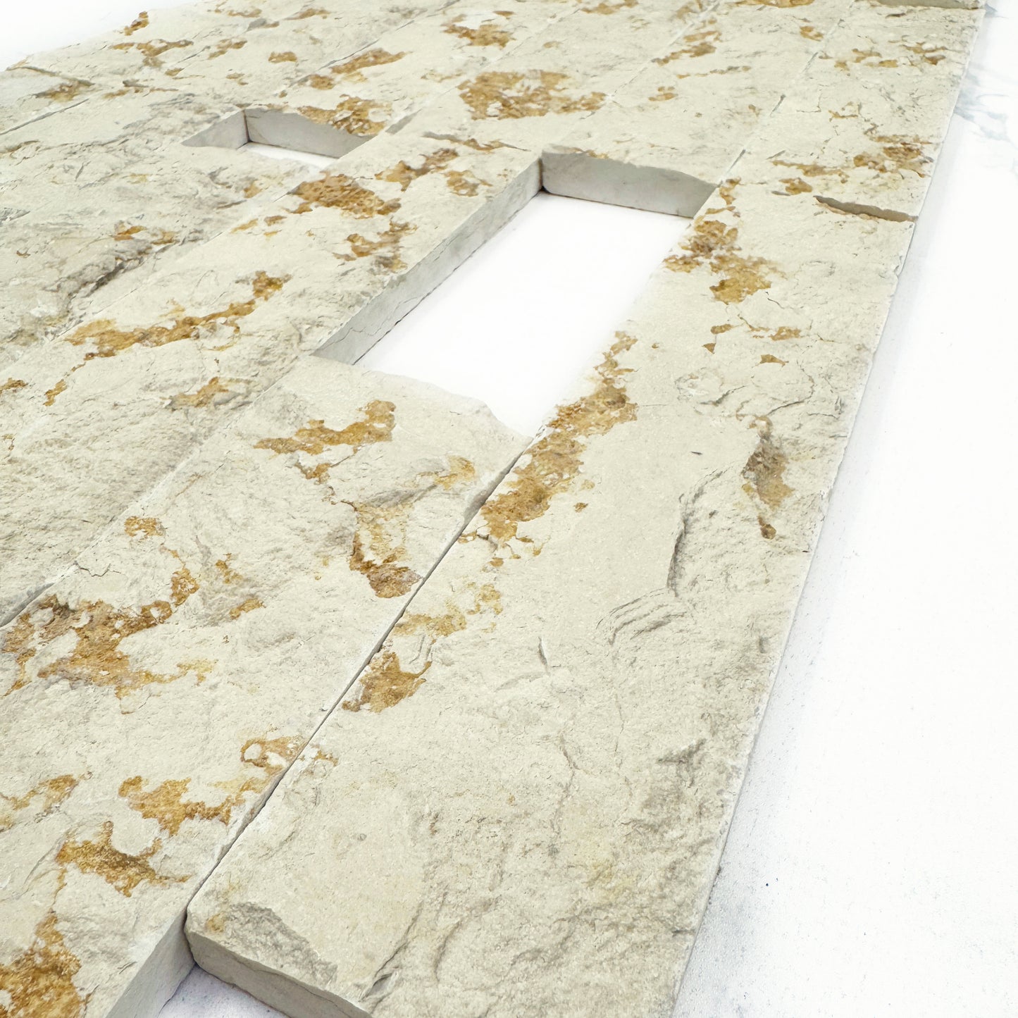 Palatial Sands Sunny Beige Split Marble Wall Cladding