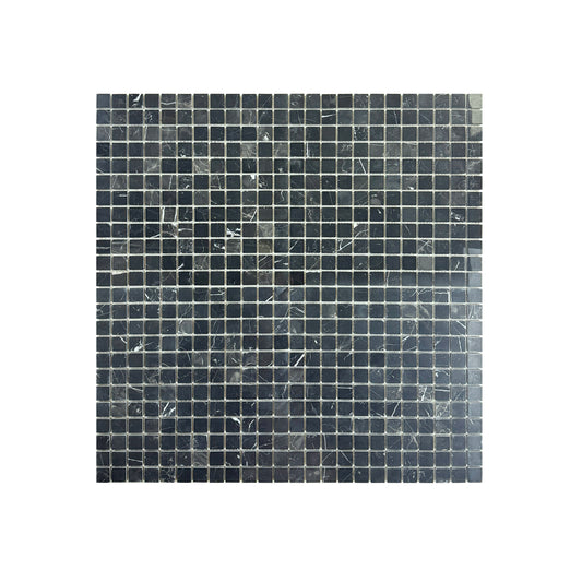 Timeless Marble Black Marquina Polished  Marble Mosaic