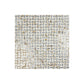 Radiant Eclipse Sunny Beige & Siliver Stainless Steel Split Woven Shape Marble Mosaic