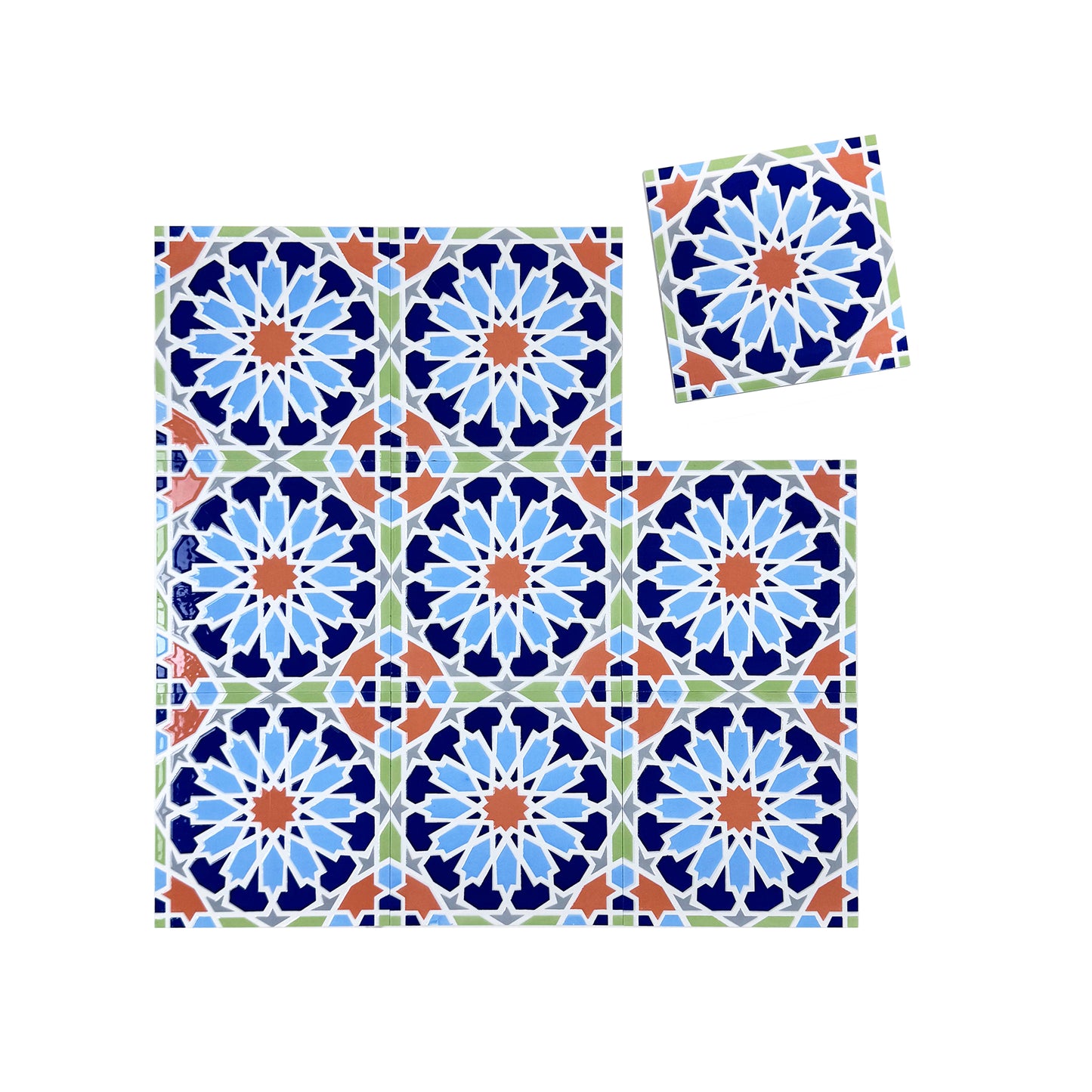 Royal Souk Moroccan Style Glossy Ceramic Tile Pattern 203