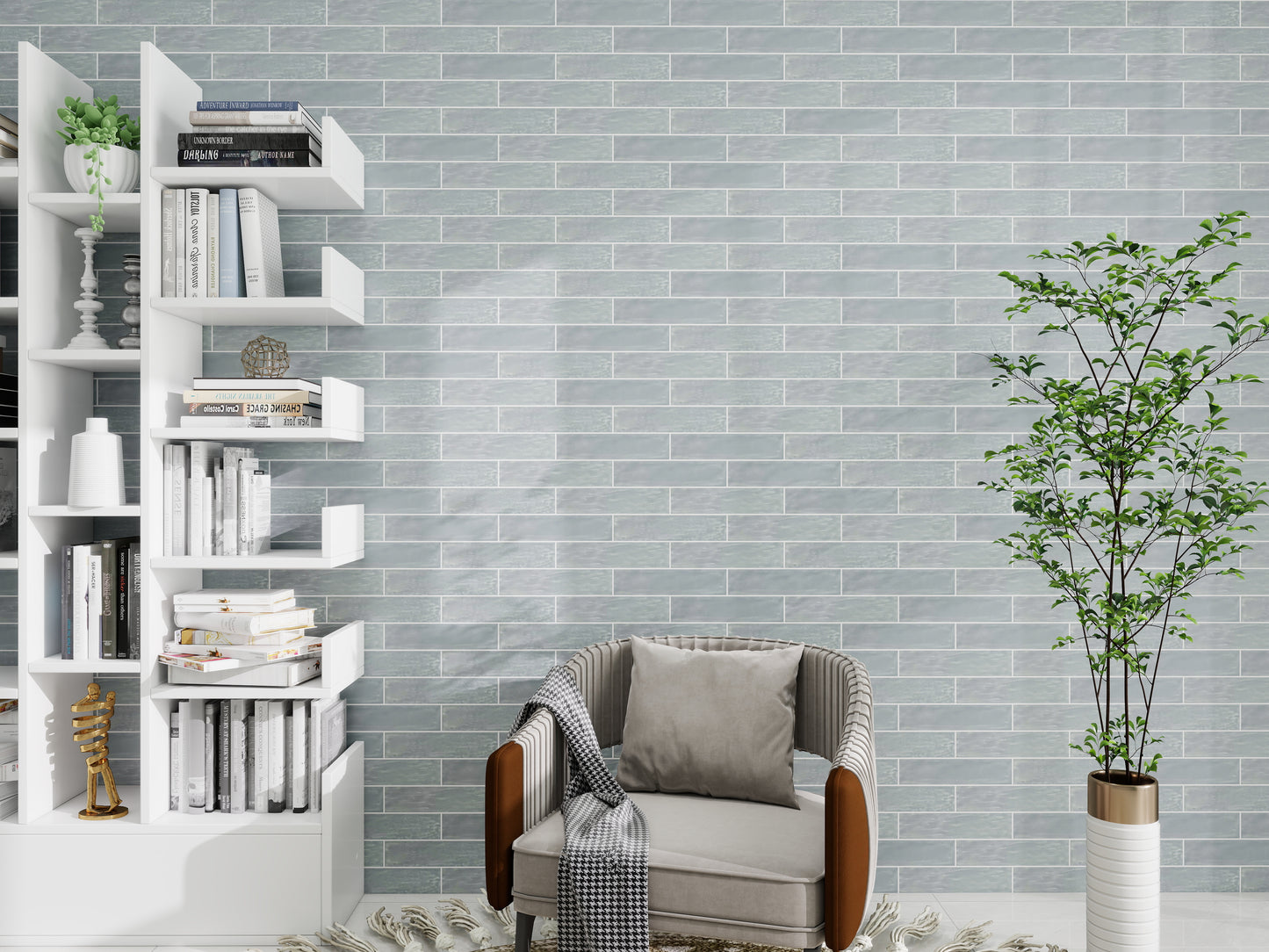 Grey Ceramic Subway Tile-Artisanal Tile