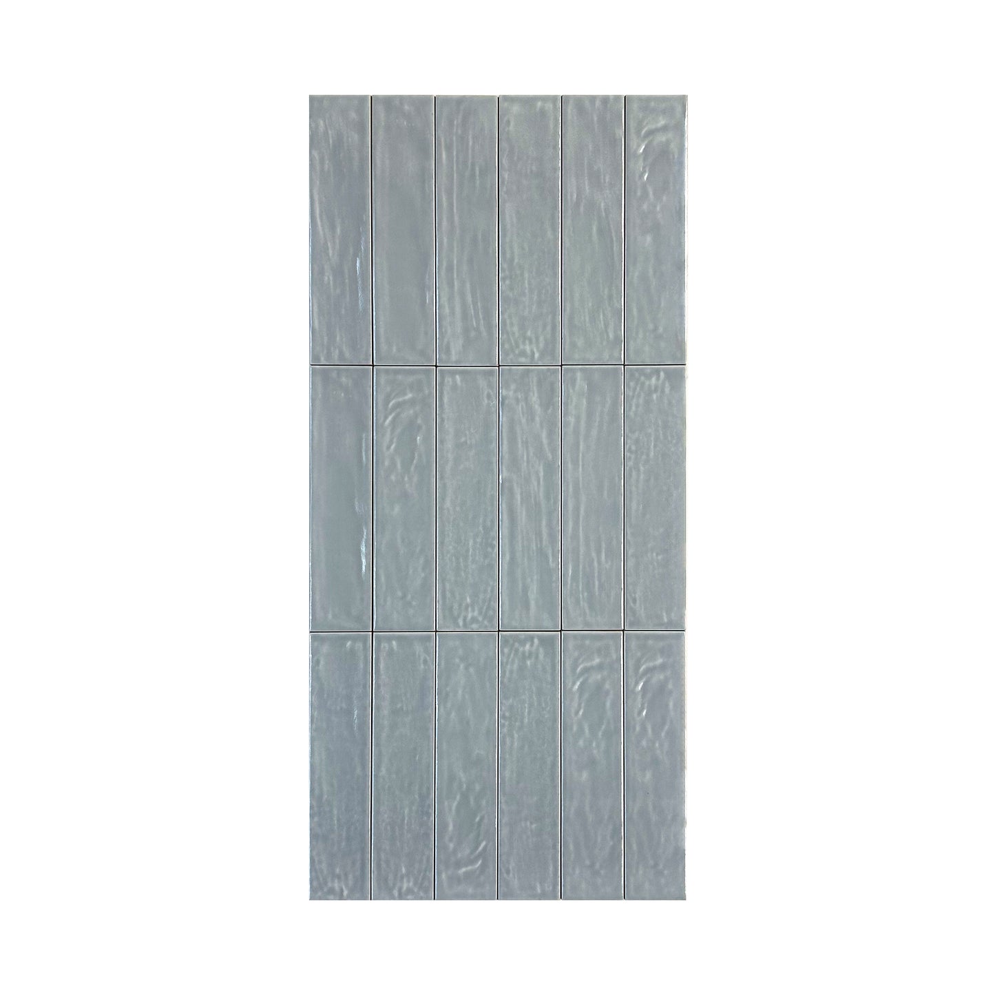 Pearl Luxe  Grey Semimatte Perlescent Ceramic Artisanal Tile