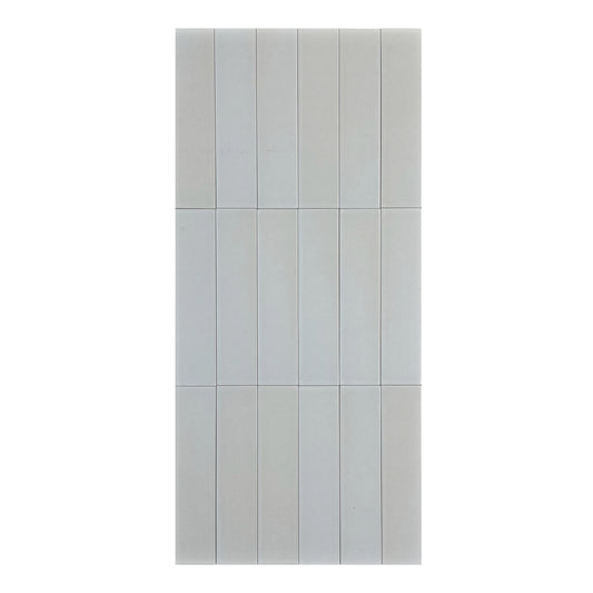 Earth Tones White smoke Matte Porcelain Artisanal Tile