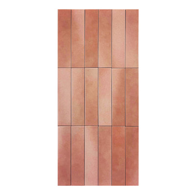 Earth Tones Pink Matte Porcelain Artisanal Tile