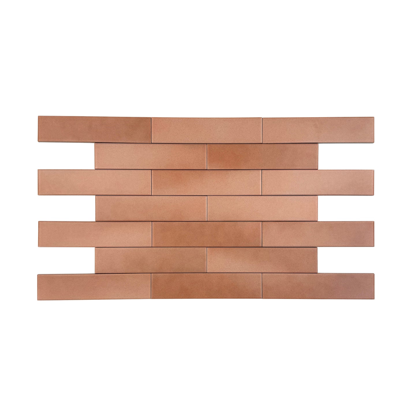 Earth Tones Pink Matte Porcelain Artisanal Tile