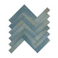 Earth Tones Slate Grey And French Blue Mixed Matte Porcelain Artisanal Tile