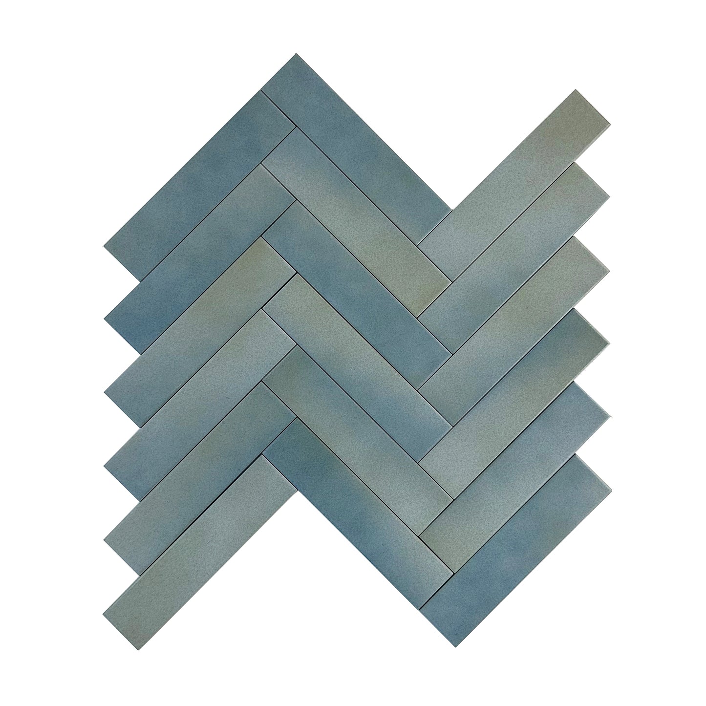 Earth Tones Slate Grey And French Blue Mixed Matte Porcelain Artisanal Tile