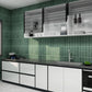 Sea Green Porcelain Subway Tile-Artisanal Tile