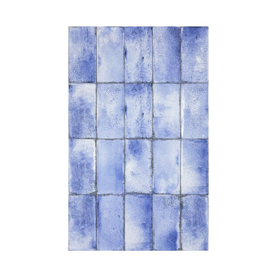 Spanish Timeless Tones   Aqua Blue Glossy Ceramic Artisanal Tile