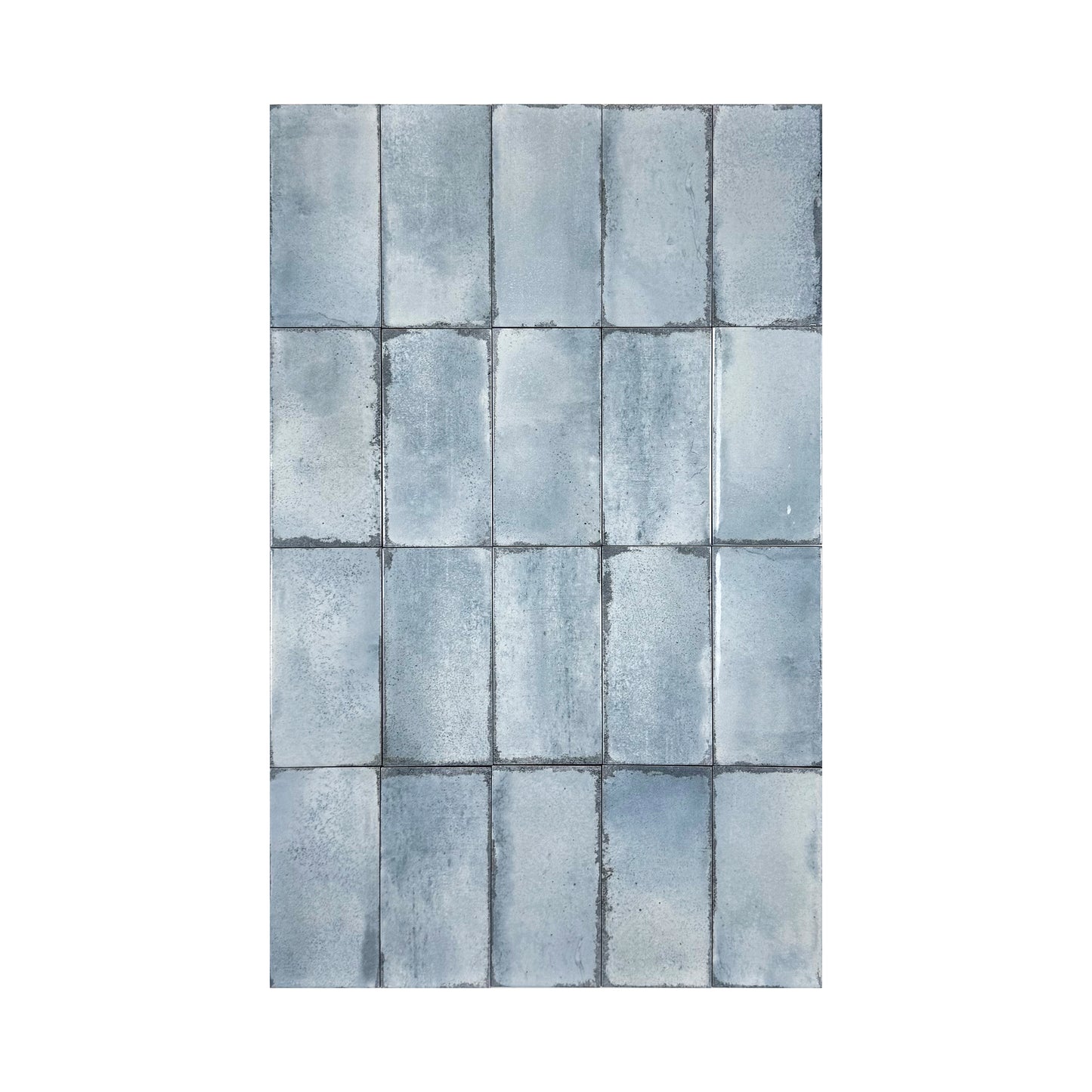 Spanish Timeless Tones  Soft Green Glossy Ceramic Artisanal Tile