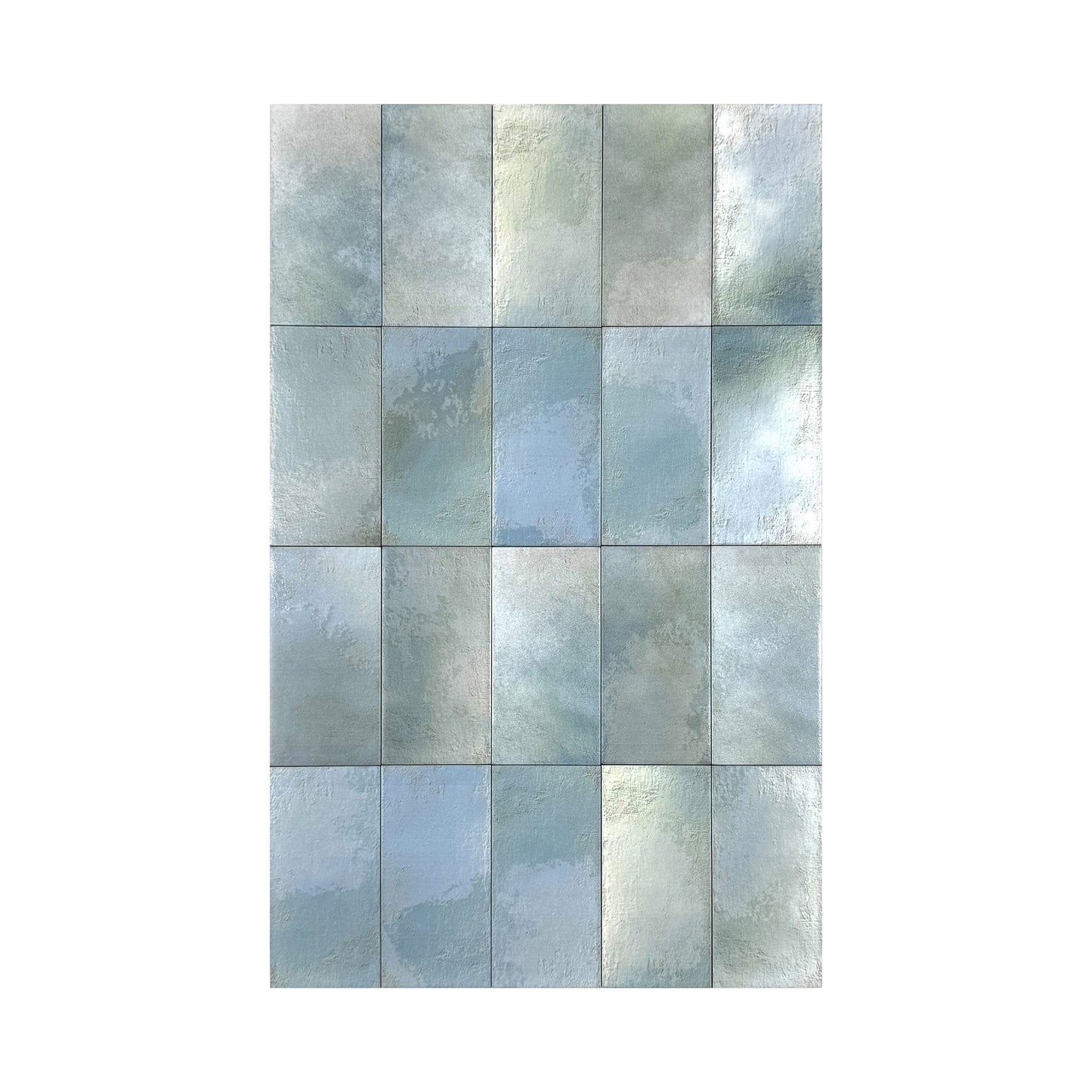 Spanish Timeless Tones  Seafoam Mint Matte Ceramic Artisanal Tile