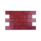 Spanish Timeless Tones  Ruby Red Matte Ceramic Artisanal Tile