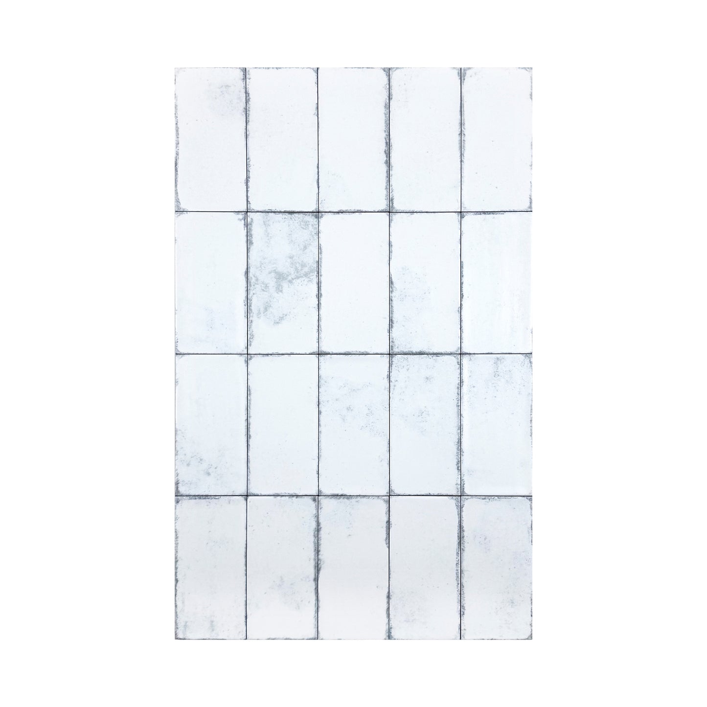 Snow White Ceramic Subway Tile-Artisanal Tile