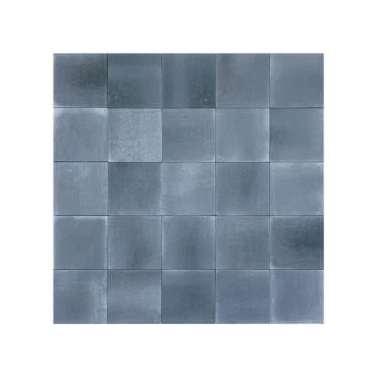 Spanish Radiant Harmony  Dark Steel Gray Matte Porcelain Artisanal Tile