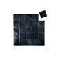 Spanish Radiant Harmony  Deep Black Glossy Porcelain Artisanal Tile