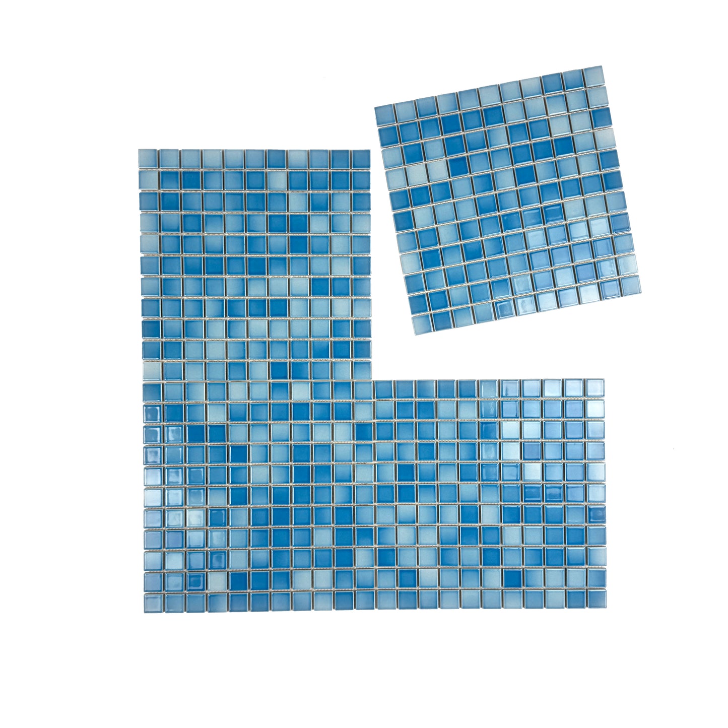 Light Blue Crystalline Glazed Porcelain Mosaic -Swimming Pool Tile