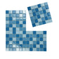 Azure Harmony Baby Blue & Sky Blue & Light Blue Mixed  Ordinary Glazed Porcelain Mosaic