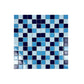 Azure Harmony Light Blue & Cobalt Blue & Midnight Blue Mixed  Ordinary Glazed Porcelain Mosaic