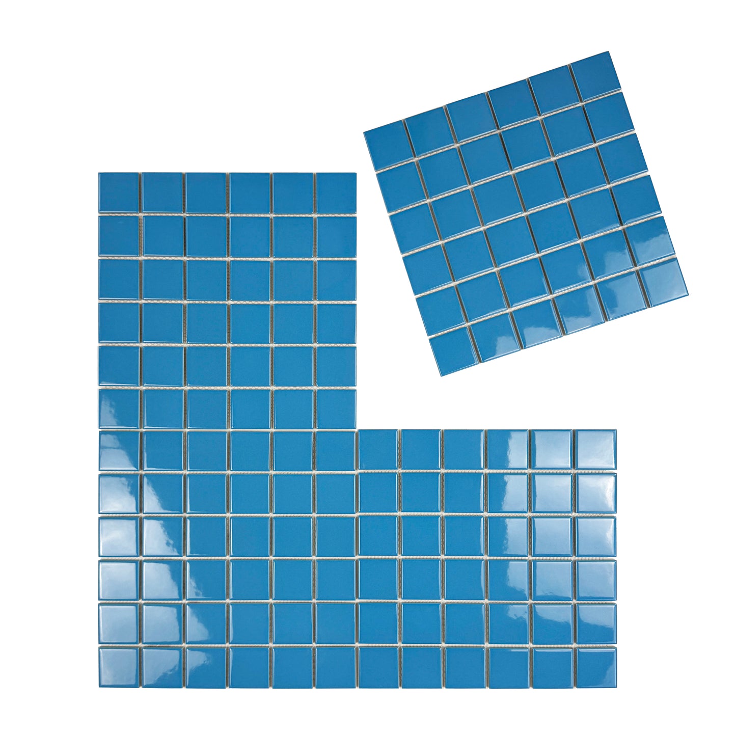 Azure Harmony Sky Blue  Ordinary Glazed Porcelain Mosaic